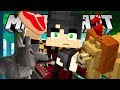 He FALLS in a Lion cage! The Minecraft Zoo!