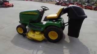 John Deere LT190 - 48" Tractor Lawn Mower with Bagger and 18 HP Kawasaki Engine