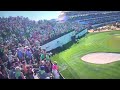 Sam ryder hole in one 16th hole phoenix open   fans go crazy  beer shower