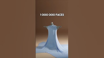 Cloth Simulation from 1 Face to 1M Faces #3danimation #clothsimulation #blender #3dart #learning