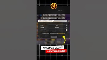 How To Change Location In Free Fire Weapon Glory 💯😱 How To Change State In Free Fire #shorts #ff