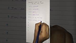 Different Ways to say I AM TIRED 😴😫 in English.