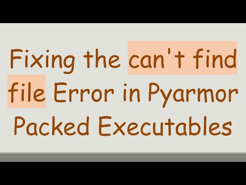 Fixing the can't find file Error in Pyarmor Packed Executables