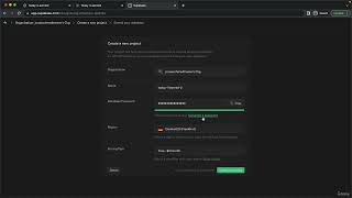 Creating Your First Database