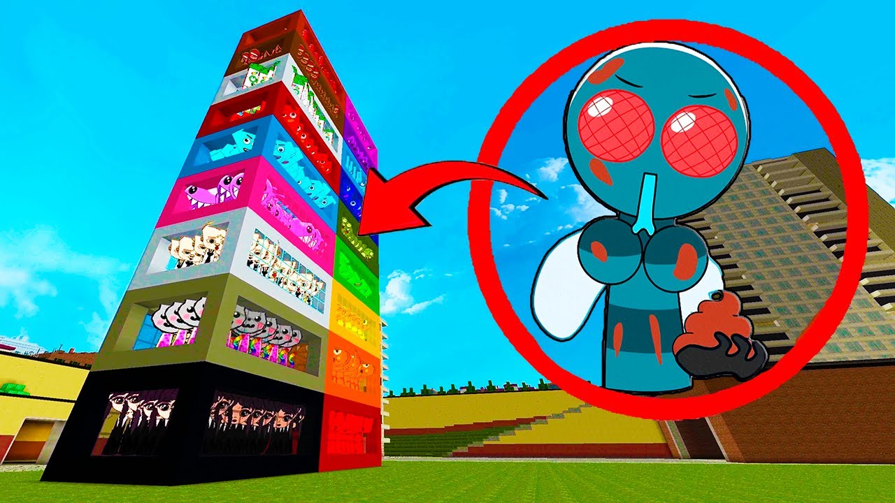 Too Much New Incredibox Sprunki OC Nextbots in Coloured Boxes Minecraft PE Mod!