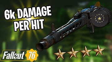 New 6k Damage LMG Build is Insane - Fallout 76 (Human/Ghoul)