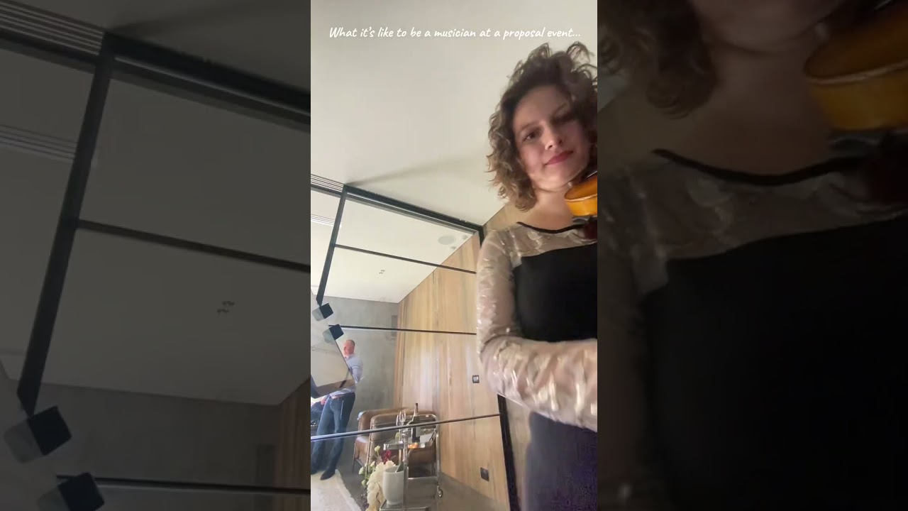 To be musician at a proposal event…