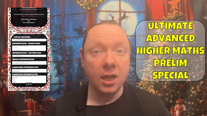 Ultimate Advanced Higher Maths Prelim Revision Guide!