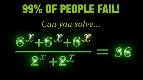 Can You Solve This Beautiful Exponential Equation?