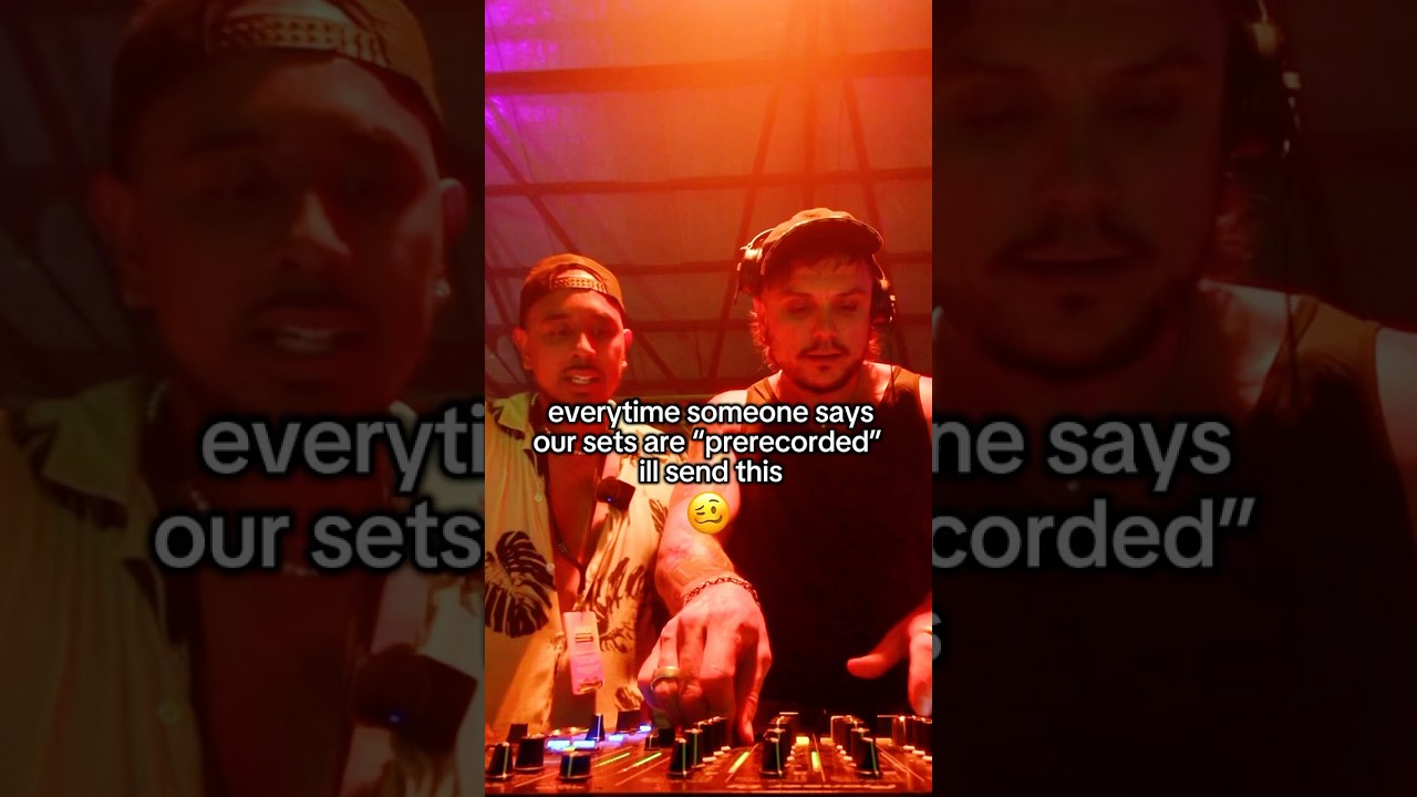 Proof that our DJ sets definitely aren’t pre-recorded 🥴
