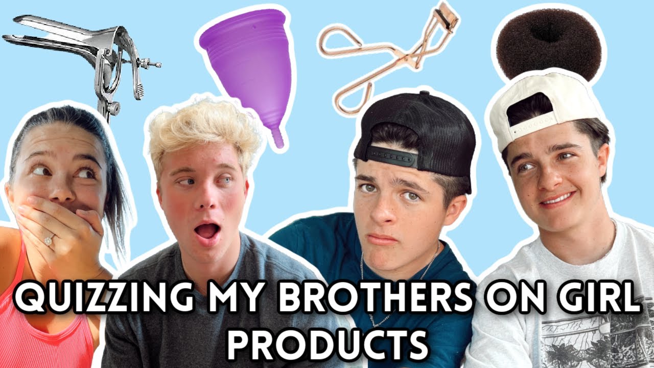 testing our brothers on girl products | Alyssa & Dallin