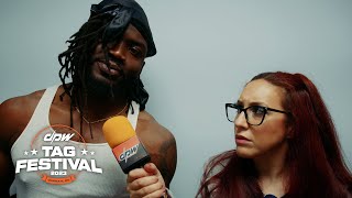 Lucky Ali Talks With Veda Scott Ahead Of World Title Match: DPW Tag Festival 2023