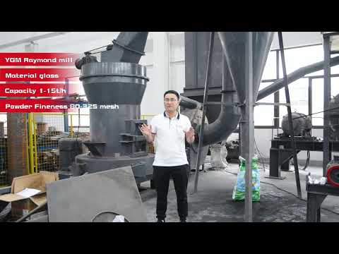 Glass Grinding Test with Raymond Mill in China