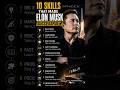 😱These 10 Skills Can Change Your💯 Life#elonmusk #youtubeshorts