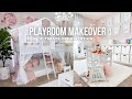 ULTIMATE PLAYROOM MAKEOVER | Satisfying Clean and Playroom Restock Organizing on A Budget