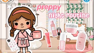 preppy night routine // aesthetic toca routines