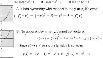 Precalculus Section 2.3 Properties of Functions