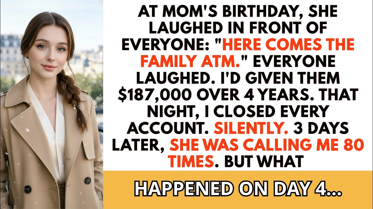 За ужином мама назвала меня «семейным банкоматом» — а через 3 дня позвонила 80 раз.