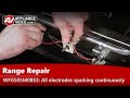 Whirlpool Stove Repair - Electrodes Not Sparking - Switch Harness