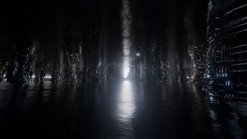 Cinematic scifi Trailer Blender 2.8 eevee Underground City