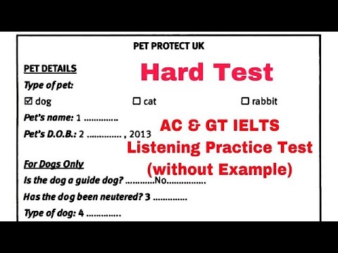 IELTS LISTENING PET PROTECT UK TEST 2021 || HARD LISTENING PRACTICE TEST || BRIGHT FUTURE LISTENING