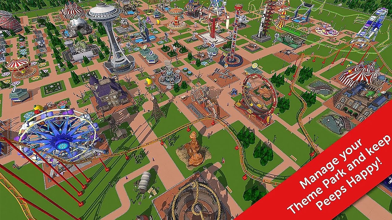 RollerCoaster Tycoon Touch  - Android Gameplay