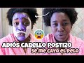 ADIOS A MI PELO POSTIZO | SE ME CAYO ESTA CANTIDAD DE PELO | RUTINA DE CABELLO RIZADO 4C