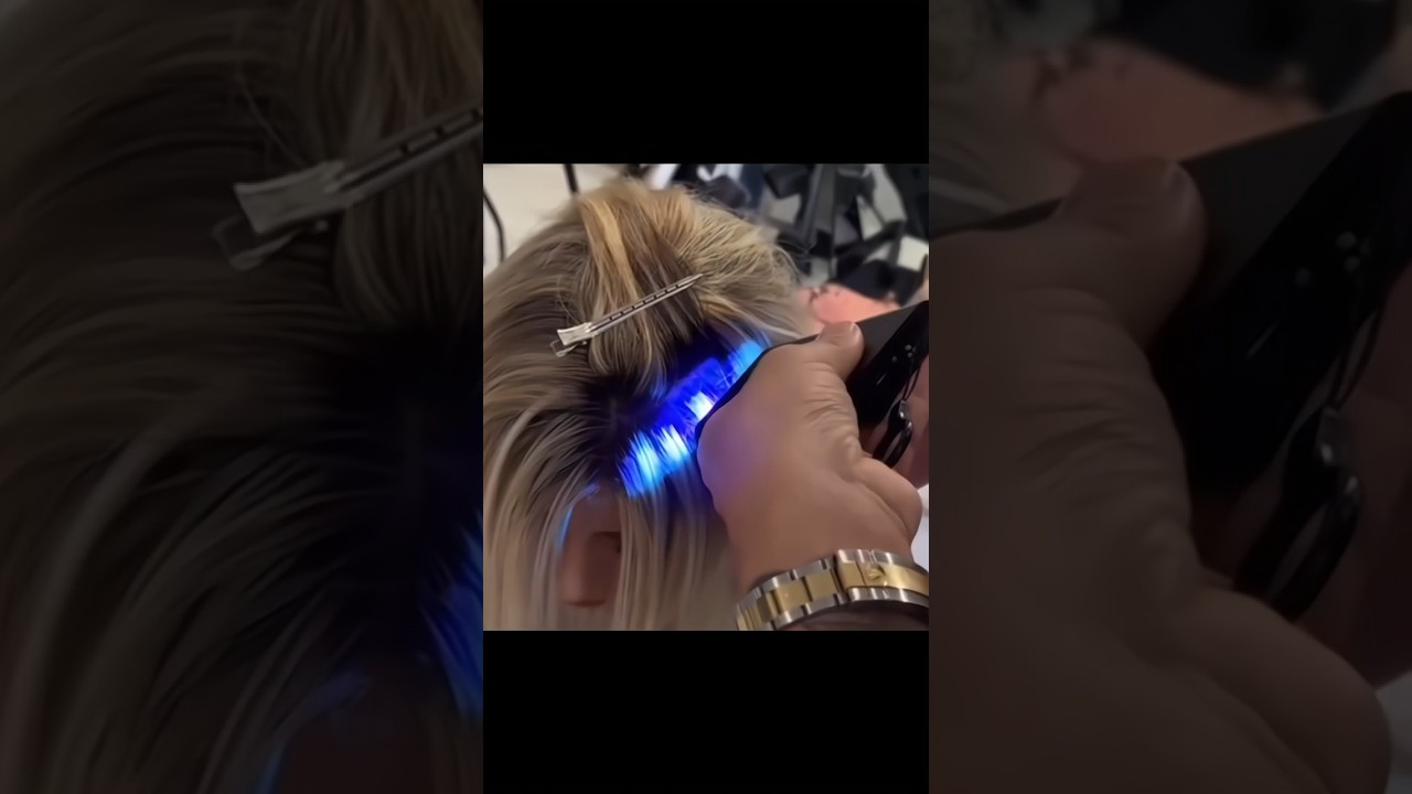 Thanks to the V Light technology, the extensions are virtually undetectable – even up close! 