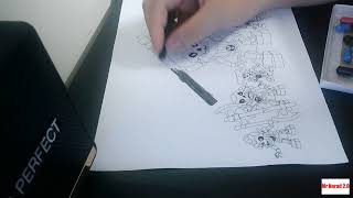 Color The Picture Of The Lego Skeleton Squad Marching To The Battlefield 2 - Foggy