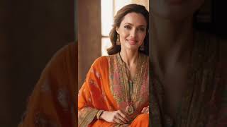 best kurta pajama by Angelina jolie fashion aifashionshow digitalart