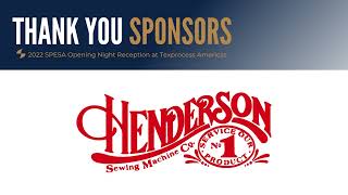 Thank You Sponsors 2022 Spesa Opening Night Reception At Texprocess Americas