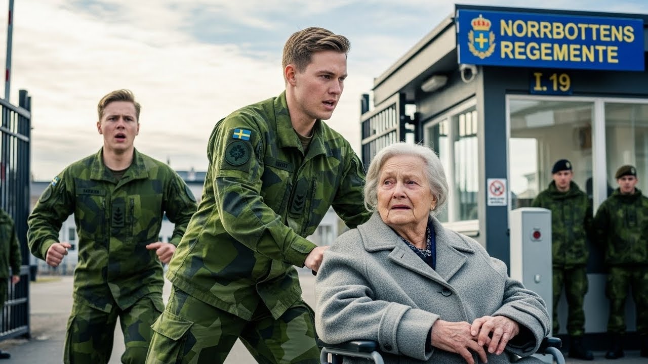 “Håll käften, gumma.” Sergeanten skrattade — samtalet från Arméchefen tystade gården.