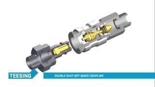 Double shut-off quick coupling