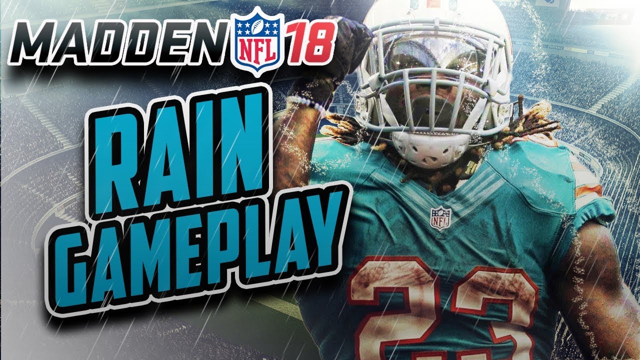 Madden NFL 18 Gameplay - RAIN GAME!!!! Dolphins Vs Bills!