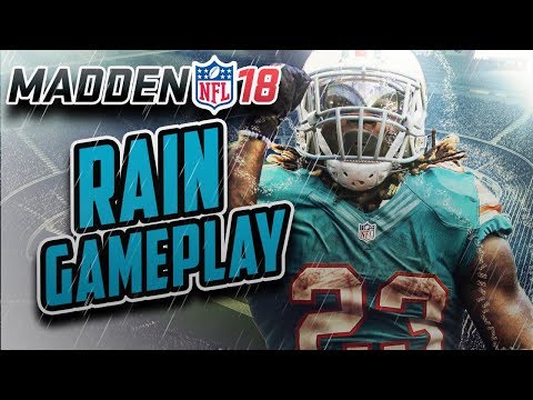 Madden NFL 18 Gameplay - RAIN GAME!!!! Dolphins Vs Bills!