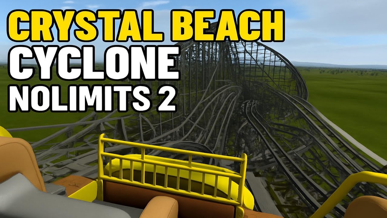 Crystal Beach Cyclone | NoLimits 2 Roller Coaster Simulation | 360° VR, Խաղի ընթացք, Առանց մեկնաբ... վիդեոյի նախադիտում