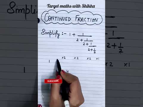 CONTINUED FRACTION #important