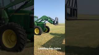 Loading hay bales (#shorts)
