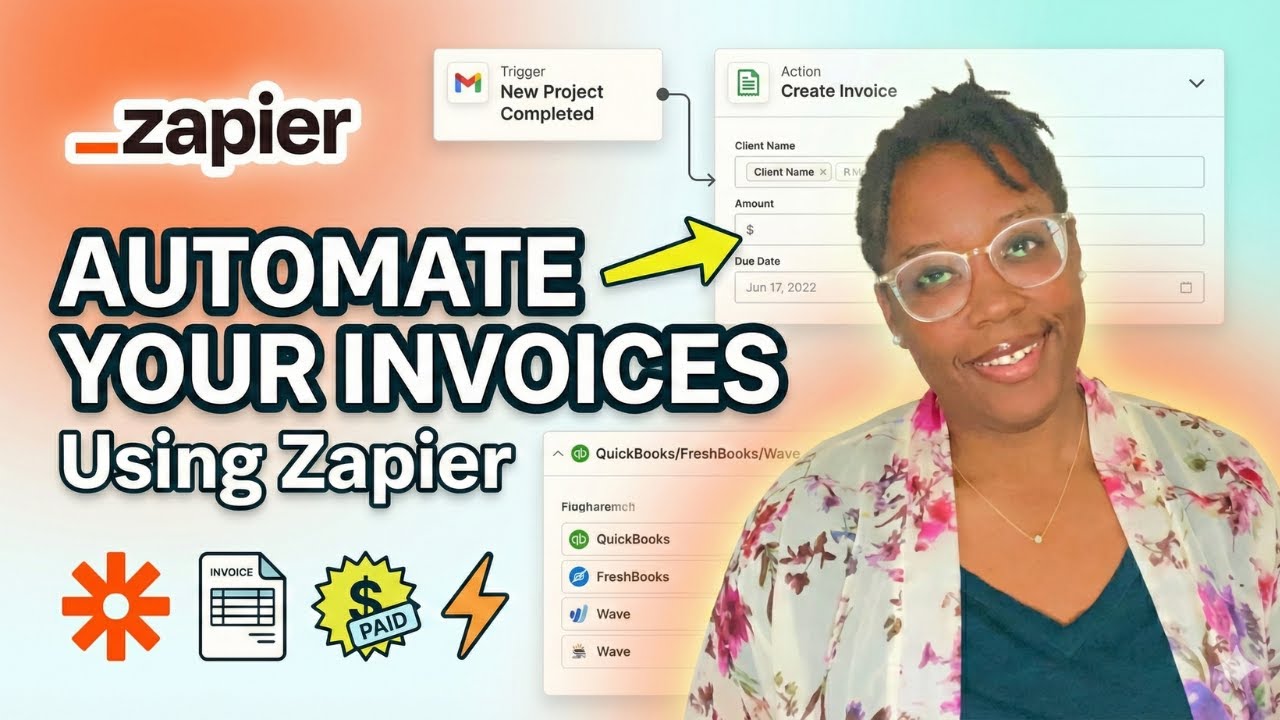 Zapier invoice automation tutorial screenshot