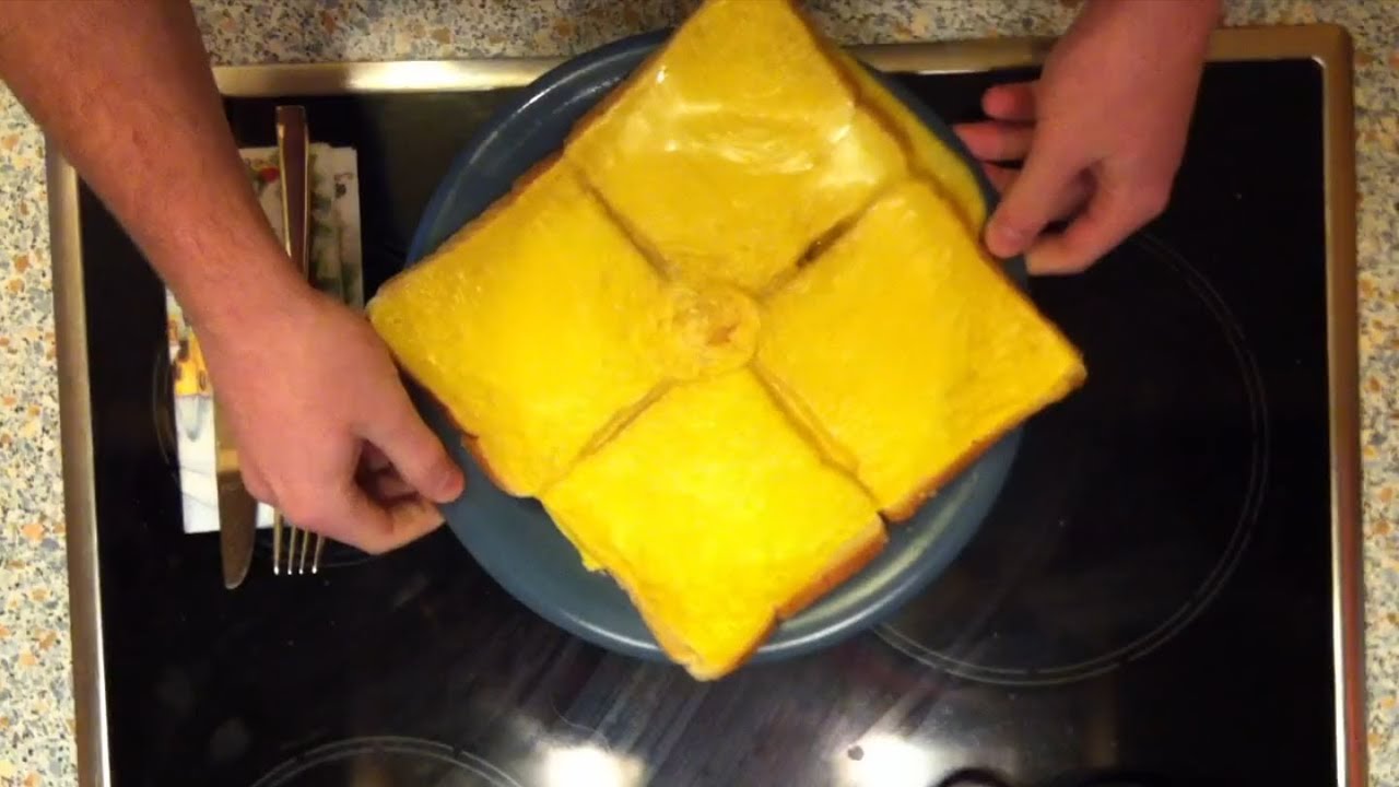 Käsetoast selber machen in der Mikrowelle - Rezept - YouTube