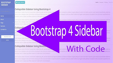 Bootstrap 4 sidebar menu with submenu responsive  with code 2018