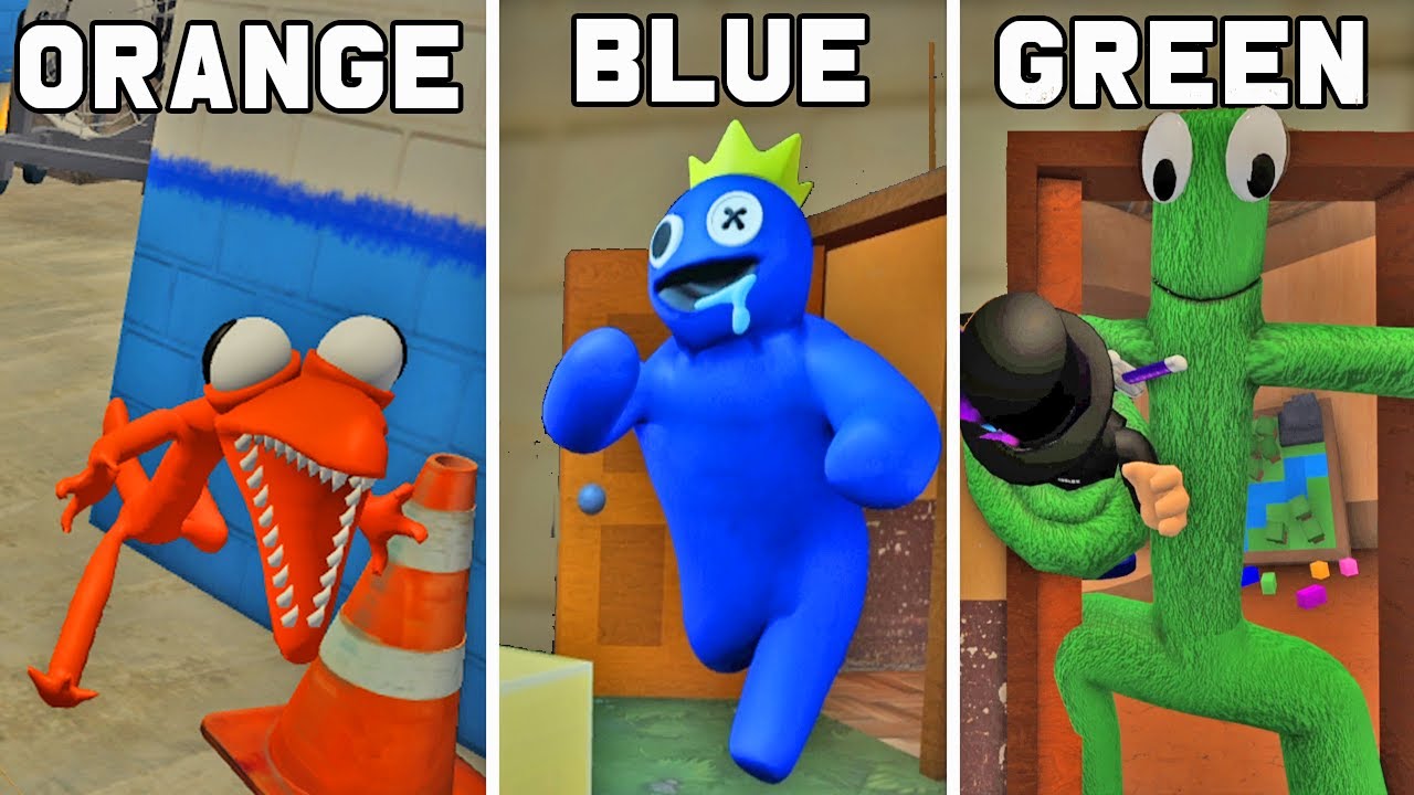 20 TIPOS de BICHO AZUL BABÃO (Roblox Rainbow Friends Morphs) 