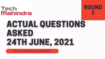 Tech Mahindra Aptitude Questions Asked on 24th June 2021 - Solved by Mohit Jain