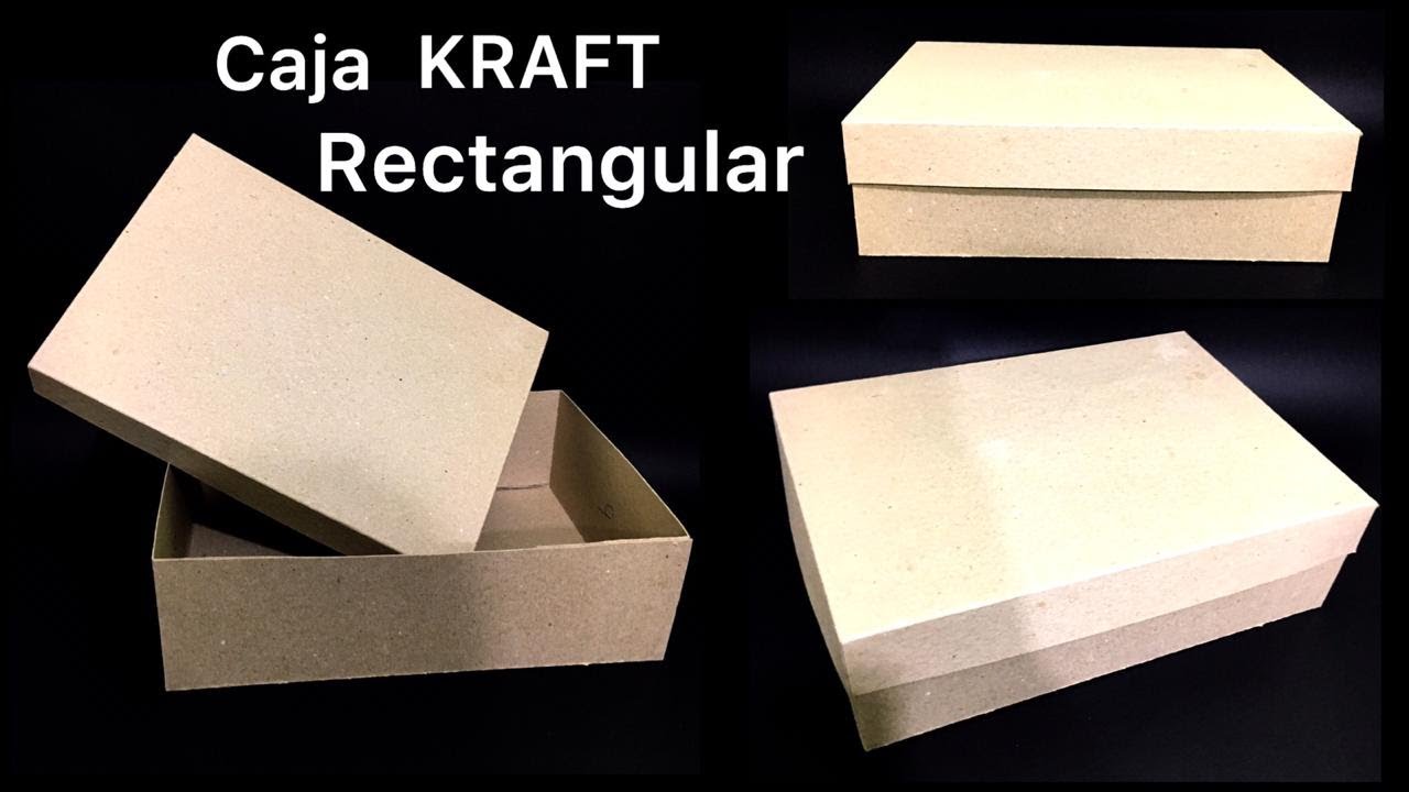 Quejar famélico Millas Caja Kraft RECTANGULAR - YouTube