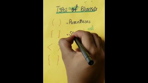 Types Of Brackets #brackets #shortvideo #ytshorts |English Skills