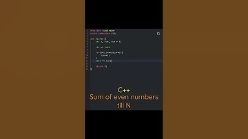 Sum of Even Numbers till N | C++ | Coding Problems | #trending #trendingshorts #viral #coding