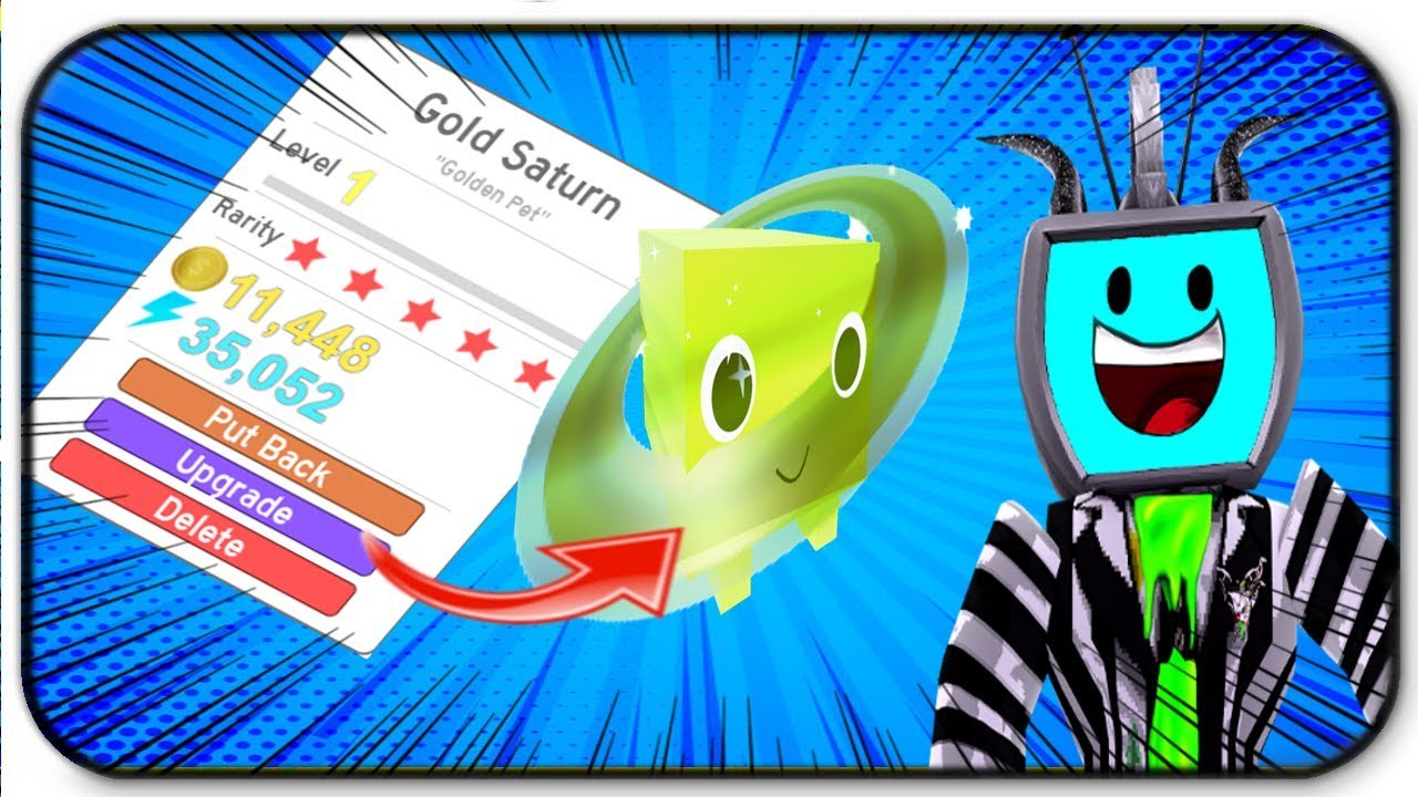 Opening 14 Tier Eggs And Golden Saturn Pet Roblox Pet Simulator Youtube - you are my saturn roblox