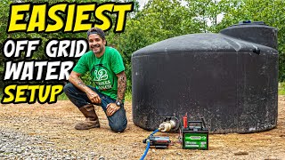 Easiest OFF GRID Water Setup for TINY HOUSE or SHED TO HOUSE! // FAILED Until I got it RIGHT!