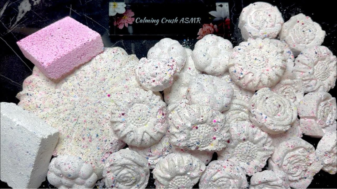 Soft, Dusty and Glitter filled Reformed Gym Chalk Crush | ASMR Sounds