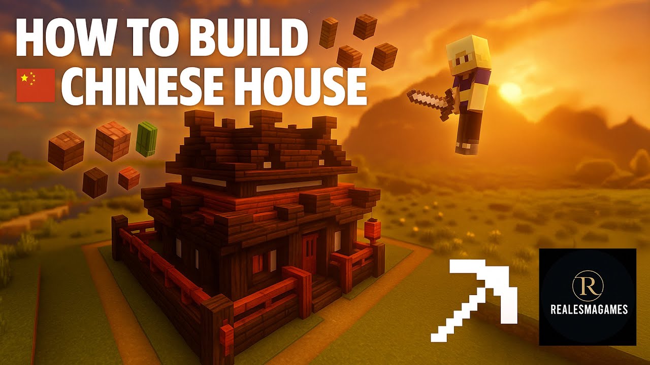 How to build a traditional Chinese house in Minecraft 🧱🌸 - YouTube